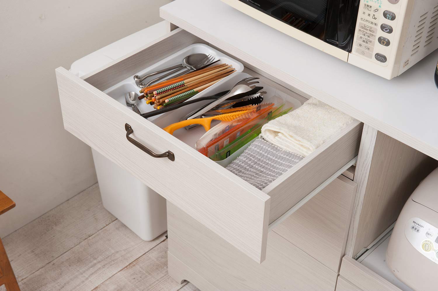 Amazon｜フレンチカントリーキッチンシリーズ キッチンカウンター 家電